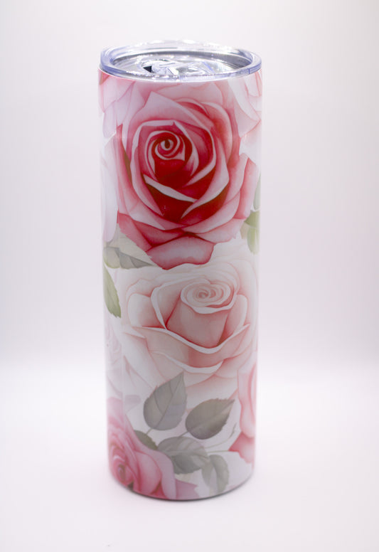 Pink Roses Tumbler